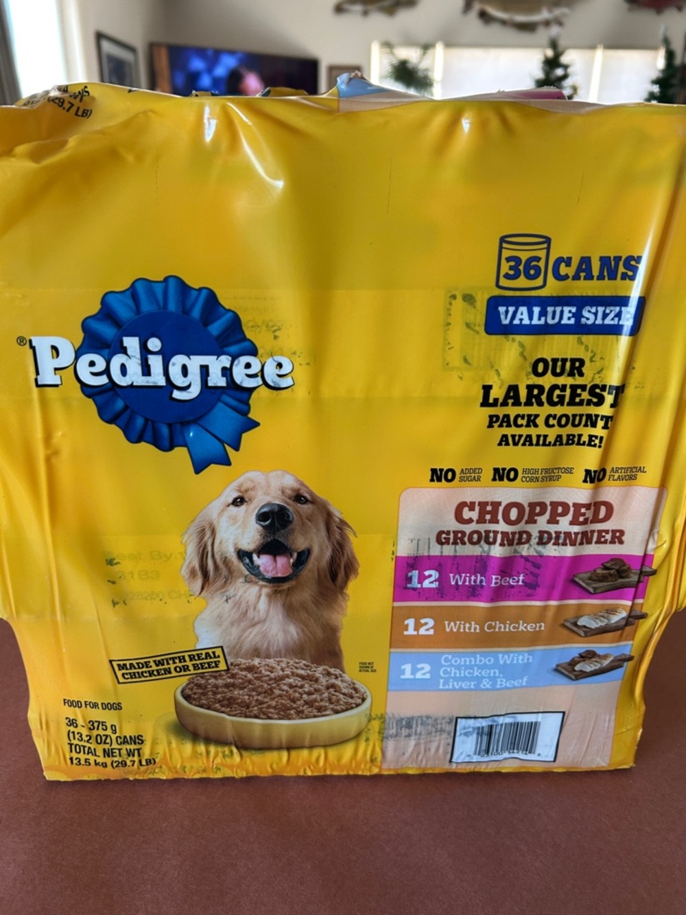 Pedigree 34 Cans of Chopped Ground Dog Food In Cans